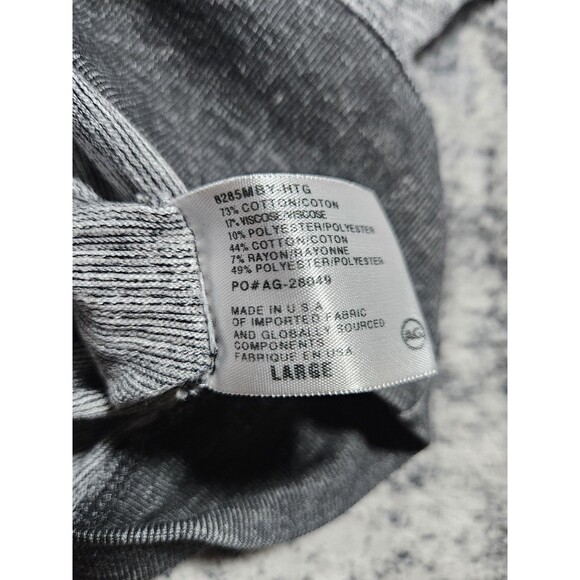 AG Adriano Goldschmied Sweatshirt Mens Heather Grey Large Lightweight Crew Neck - Picture 5 of 7